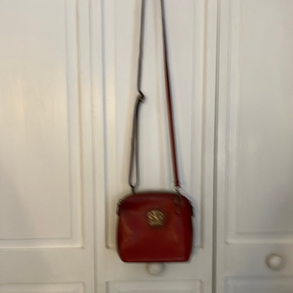 Red Leather Crossbody Bag - Picture 1 of 4